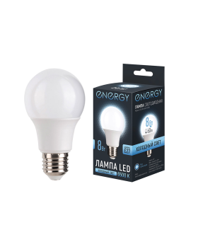 Energy Лампа светодиодная LED А60-8-E27-6500. 109306-SK