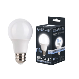 Energy Лампа светодиодная LED А60-10-E27-4000. 109308-SK
