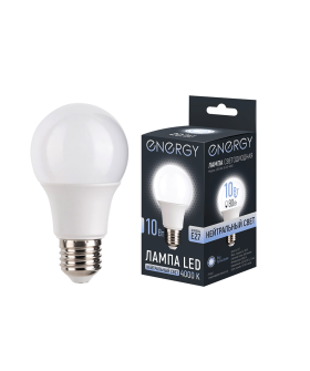 Energy Лампа светодиодная LED А60-10-E27-4000. 109308-SK