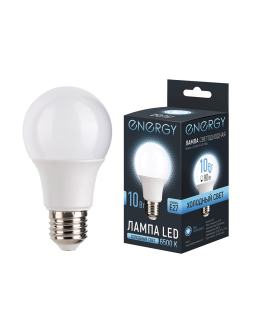 Energy Лампа светодиодная LED А60-10-E27-6500. 109309-SK