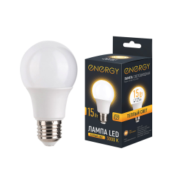 Energy Лампа светодиодная LED А60-15-E27-3000. 109310-SK