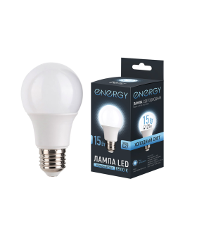 Energy Лампа светодиодная LED А60-15-E27-6500. 109312-SK