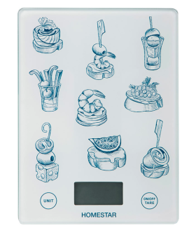 HOMESTAR Весы кухонные электронные HS-3015А, 7 кг 110056-SK HOMESTAR Весы кухонные электронные HS-3015А, 7 кг 110056-SK
