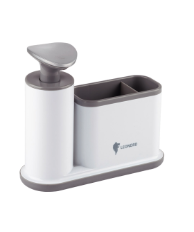 Mallony Диспенсер для жидкого мыла/моющего средства SAUBER (с органайзером для хранения) 105845-SK