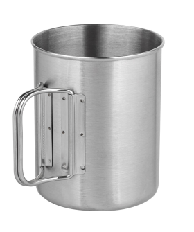 MALLONY Кружка для кемпинга Camp-S19 из нержавеющей стали, объём: 450мл 109453-SK