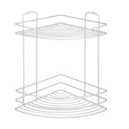 Mallony Полка угловая 2-ярусная WHITE, белый 111176-SK