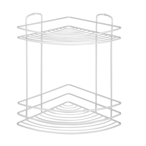 Полка угловая 2-ярусная WHITE, белый 111176-SK
