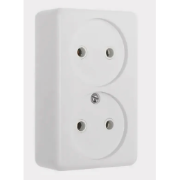 Розетка отк. уст. 2-мест. РА 16-009