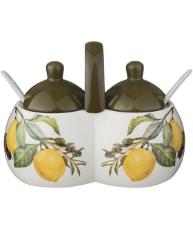 Lefard Банка 2 Секции Agness Лемон Три 17*10*13 См / 2х320 Мл 358-1788