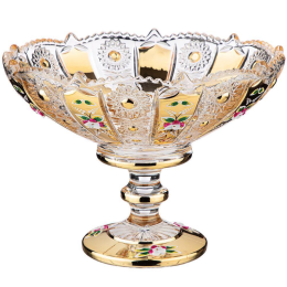 lefard Конфетница Gold Glass 19,5*19,5 См. Высота=15 См. 195-171