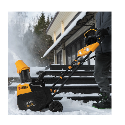 Снегоуборочная машина аккумуляторная, ESB-460-0, Li-Ion, 36В Denzel 97636