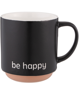 Lefard Кружка be Happy 410 Мл Черная 260-977
