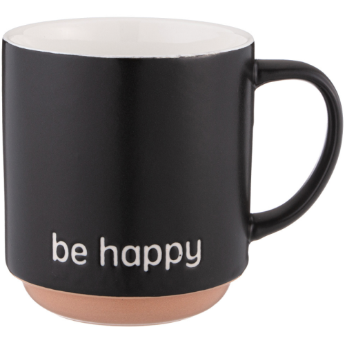 Кружка be Happy 410 Мл Черная 260-977