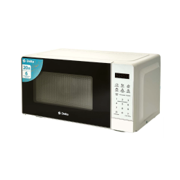 DELTA Микроволновая печь 700 Вт, 20 л DL-90L20 белая, LED-дисплей, 6 автопрограмм
