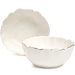 Lefard Набор Салатников Charm 2 Шт. 5*6 См 600 Мл (С Золотой Линией) 779-360