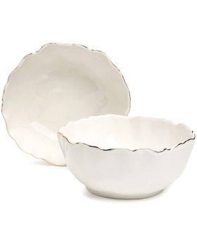 Lefard Набор Салатников Charm 2 Шт. 5*6 См 600 Мл (С Золотой Линией) 779-360