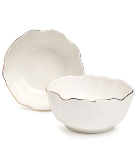 Lefard Набор Салатников Charm 2 Шт. 12,5*5,5 См 350 Мл (С Золотой Линией) 779-359