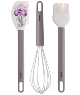 Lefard Набор: Венчик, Лопатка, Кисточка Agness, 3 Предмета, Серия Irises 671-031