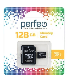 Perfeo Карта памяти microSDXC 128GB High-Capacity (Class 10) UHS-1