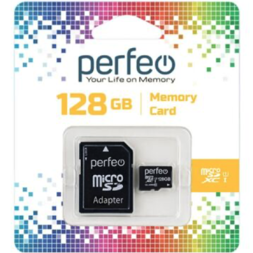 Карта памяти Perfeo microSDXC 128GB High-Capacity (Class 10) UHS-1