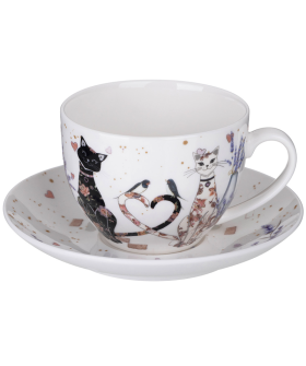 Lefard Чайная Пара Лавандовые Коты 275 Мл 425-171 Lefard Чайная Пара Лавандовые Коты 275 Мл 425-171