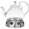 Чайник Заварочный Agness С Фильтром Из Нжс И Подставкой Для Подогрева 800 Мл 887-255