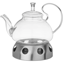 Lefard Чайник Заварочный Agness С Фильтром Из Нжс И Подставкой Для Подогрева 800 Мл 887-255