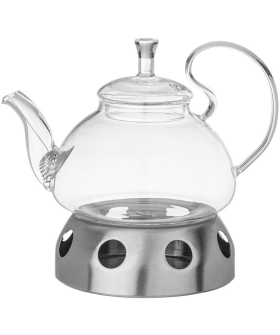 Lefard Чайник Заварочный Agness С Фильтром Из Нжс И Подставкой Для Подогрева 800 Мл 887-255