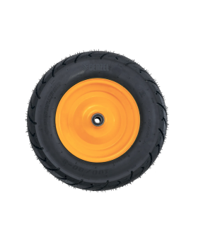 Denzel Колесо пневматическое бескамерное 16х4.00-8 D410мм, d12мм, длина оси 104мм 689525