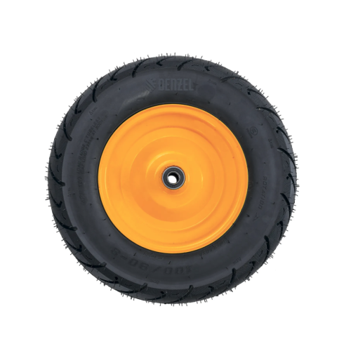 Колесо пневматическое бескамерное 16х4.00-8 D410мм, d12мм, длина оси 104мм Denzel 689525