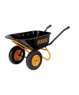 Denzel Тачка строительная, усиленная, объем 120 л, 350 кг, двухколесная, колесо 16х4.00-8 689365