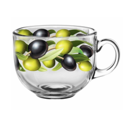 ДЕКОСТЕК Кружка для бульона 450 мл Оливки 2027-Д