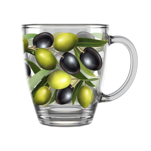 Кружка для чая 350 мл "Оливки" 2025-Д