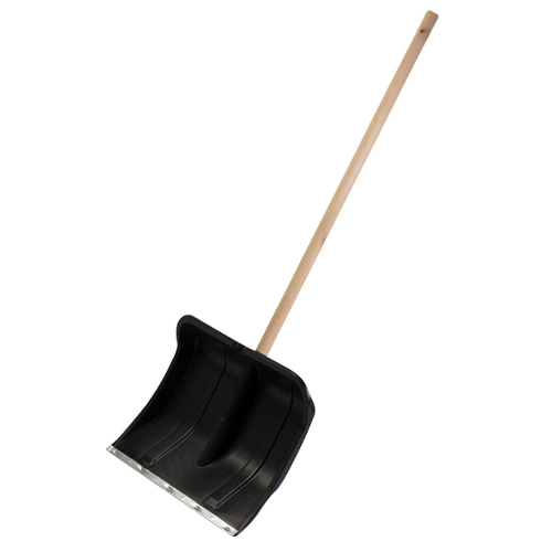 Лопата снег. пласт.500х375 (в сборе с оцинк. планкой, с дер. чер. 1с.), Вьюга №2 183778-SK