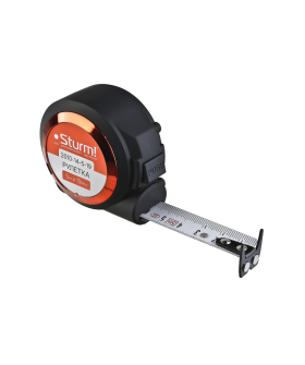 Sturm Рулетка с автостопом, 5x19мм, soft touch, 2x сторонняя шкала, магнит, 2010-14-5-19