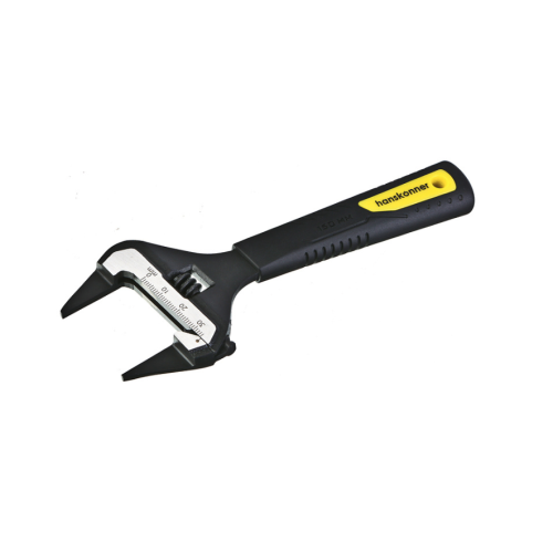 ключ разводной 150 мм, СУПЕР ТОНКИЕ ГУБКИ, обрезиненная рукоятка, hanskonner HK1045-30-150