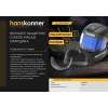 Внешнее защитное стекло маски сварщика Hanskonner 380х150мм,полусфера (дляHAW180VIEW) SG180VIEW