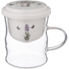 Кружка Стеклянная С Фарфоровым Ситом 420 Мл 87-321