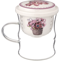 Lefard Кружка Стеклянная С Фарфоровым Ситом 420 Мл 87-332