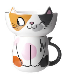 Lefard Набор Для Завтрака Cat, 2 Пр.: Салатник 500Мл, Кружка 450Мл 260-1081