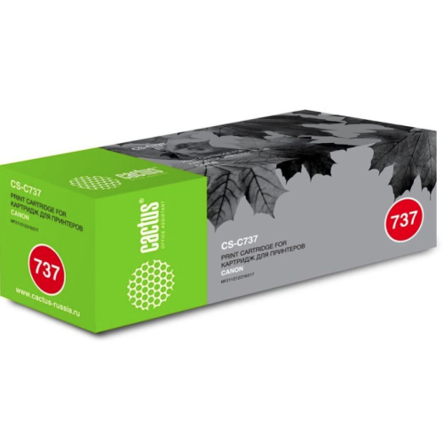 Тонер Картридж Cactus Cactus CS-C737 черный для CANON MF210/211/212/216/217/220 (2400стр.)