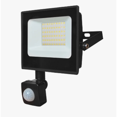 Прожектор светодиодный IONICH IFLSLED-DOB-ДД-50-865-BL-IP65 с инфракрасным датчиком движения