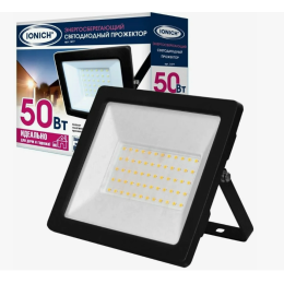 IONICH Прожектор светодиодный  IFLSLED-DOB- 50-865-BL-IP65