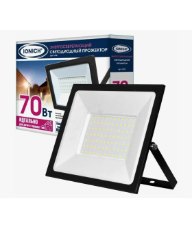 IONICH Прожектор светодиодный  IFLSLED-DOB- 70-865-BL-IP65