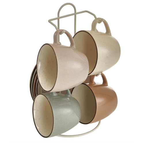 Чайный набор 8 предметов (240 мл) Ф11-058К/8 "Elegant" на металлической подставке