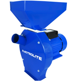 ELECTROLITE Зернодробилка ИЗБ-2 (2.5 кВт, бункер метал., круговое сито 4шт., 20 лезвий, зерно/кукуруза 400 кг, об. 2850, вес 19,5 кг.)