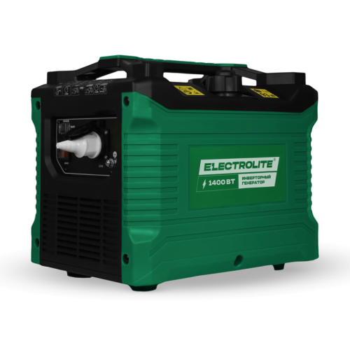 Генератор бенз. инверторный Electrolite TI 1400 (220В, 4-х такт, 2л.с, 1 цилиндр, 1200-1400Вт, 0,8л/ч, бак 4.5л, вес- 14 кг.)