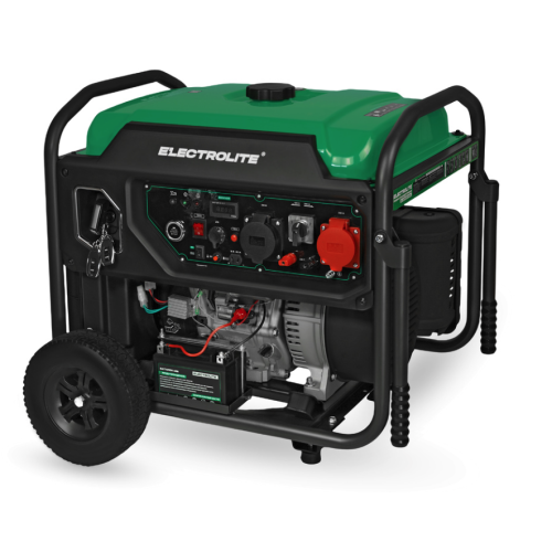 Генератор бенз. инверторный Electrolite EL 12000iE DUAL (220В/380В, 4-х такт, 11000Вт,авт.раб 6,5ч, 6л/ч, бак 40л, вес 89,5 кг.)