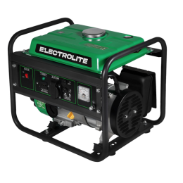 ELECTROLITE Генератор бенз. 1500 (1.0-1.5 кВт, 230 В, 2,9л.с, 1 цилиндр, об.двиг. 80 куб.см, бензин 4Т, бак 6 л)