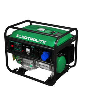 ELECTROLITE Генератор бенз. 6500 (5.0-6.0 кВт,ручной стартер, двиг. 389 куб.см, бак 25л, вес 80 кг) ELECTROLITE Генератор бенз. 6500 (5.0-6.0 кВт,ручной стартер, двиг. 389 куб.см, бак 25л, вес 80 кг)